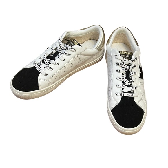 Vintage Havana Star Sneakers White Black Gold Fashion Casual Shoes Women's - Picture 2 of 10